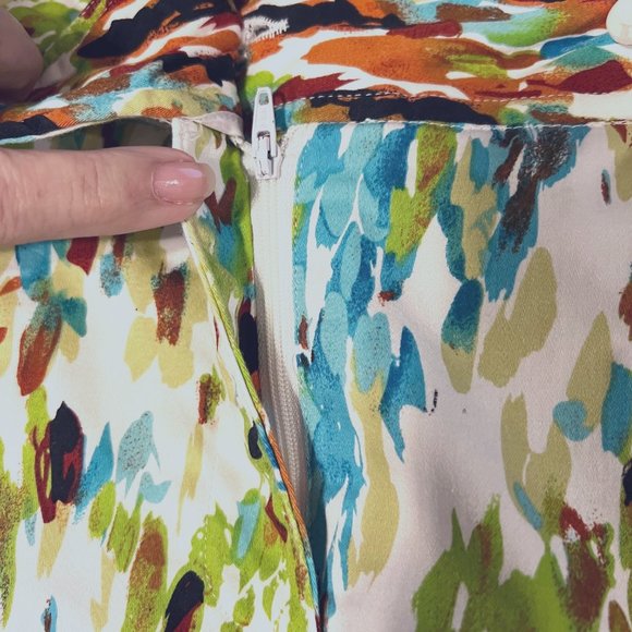 DFA New York-Pencil Skirt-Size 10-Spring/Summer Colors-Green, Tan,White,Blue-Fun - Picture 10 of 12